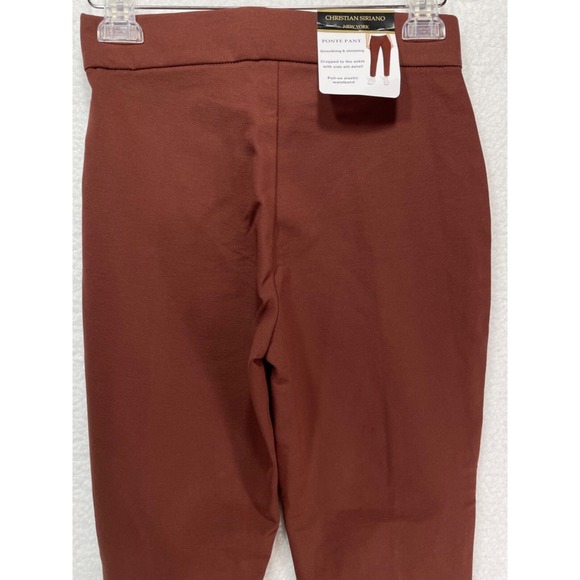 Christian Siriano New York Women's size XS Ponte Pant Rum Raisen NWT - Picture 5 of 12